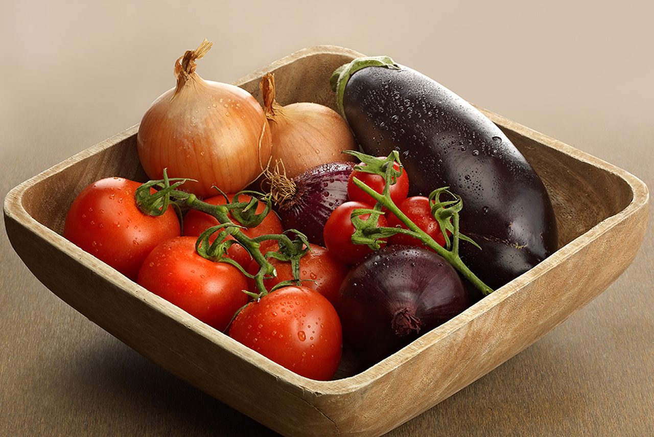 Recipe Photo: Sautéed Eggplant and Tomato Concassé