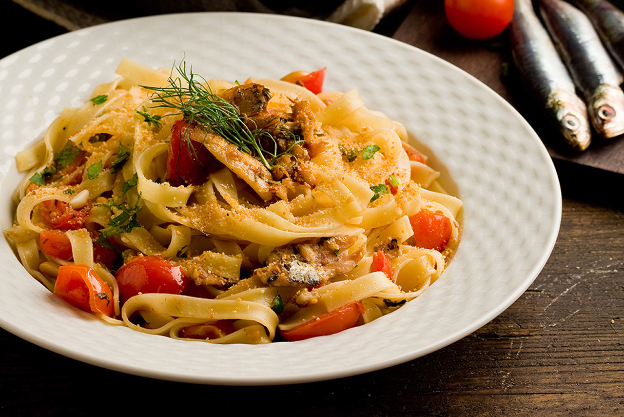 photo recette Fettuccine aux sardines