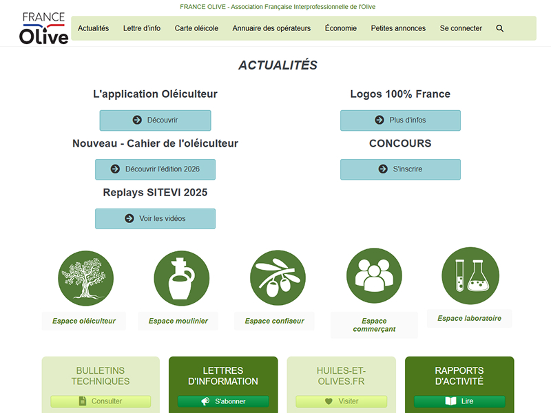 Site Association Française Interprofessionnelle de l'Olive