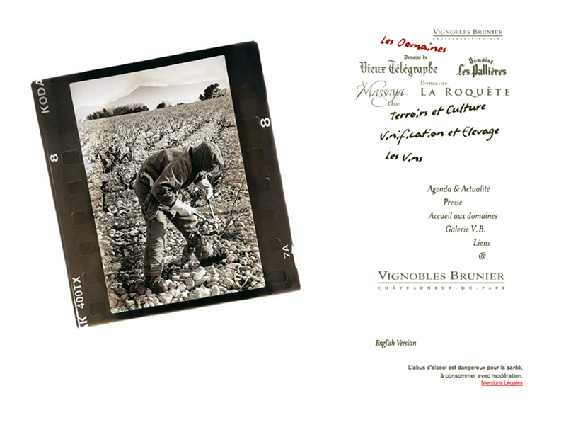 Site du vignoble Brunier