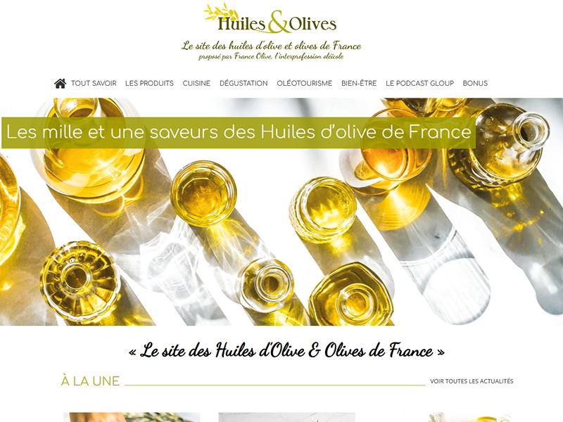 Le site des huiles d'olive et olives de France